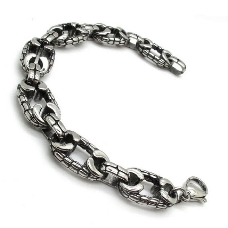 Браслет для мужчин в стиле панк браслет цепочка из нержавеющей стали готическом