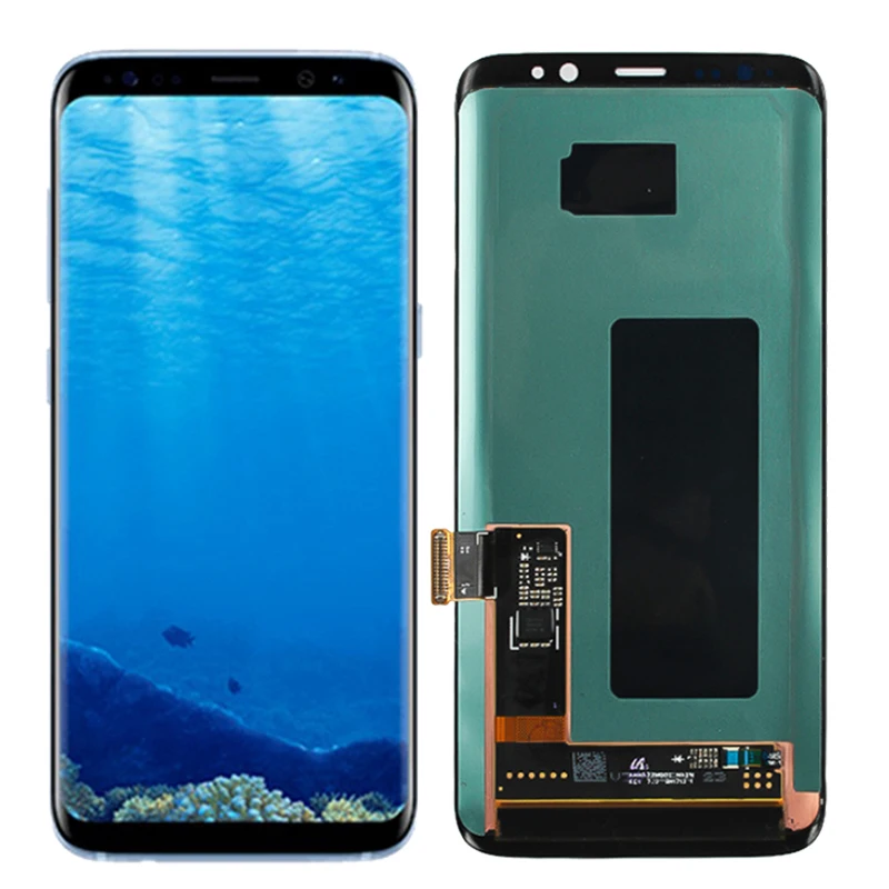 Оригинальный G950F ЖК дисплей для Samsung Galaxy S8 Super Amoled сенсорный экран с рамкой SM G950 G950U