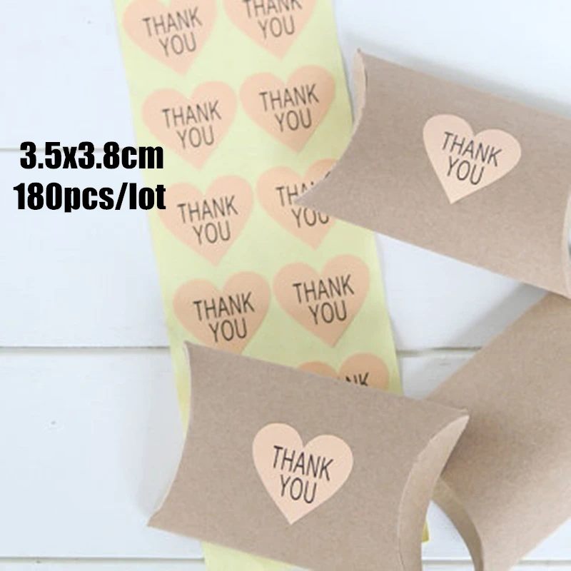 Наклейки с надписью Thank you 35 х38 мм 180 шт./лот | Дом и сад
