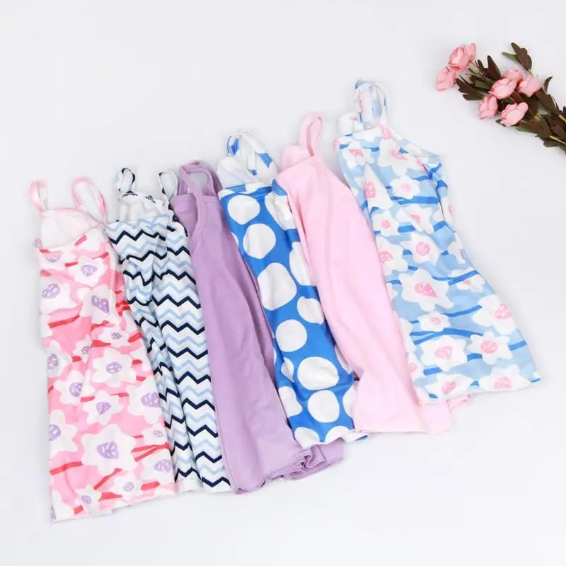 Kids Girls Print Strap Dress Summer Sleeveless Cute Sweet Princess Dresses | Детская одежда и обувь