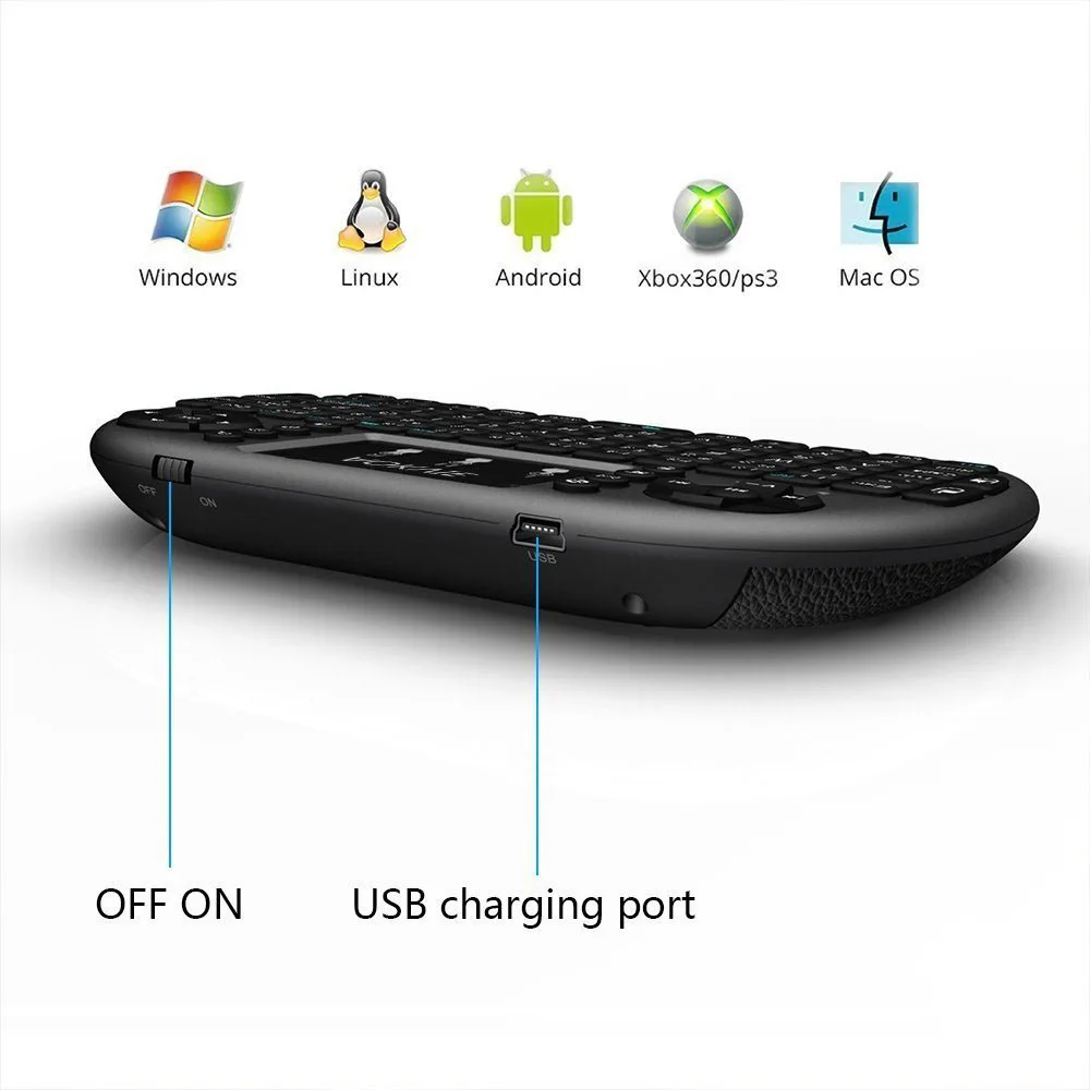Беспроводная клавиатура I8 Mini 2 4 ГГц с сенсорной панелью и мышью для ПК Pad Xbox 360 Ps3