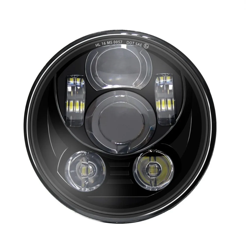 Для Harley Dyna Sporter Street Bob FXDB светодиодные фары 5,75 дюйма мотор фары 5 3/" Белый DRL для Harley davidson свет