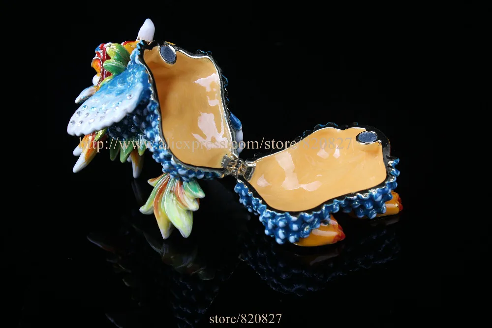 Collectible Fengshui Dragon Statue Trinket Box Unique Dragon Souvenir Home Office Decoration Business Gift Dragon Metal Crafts