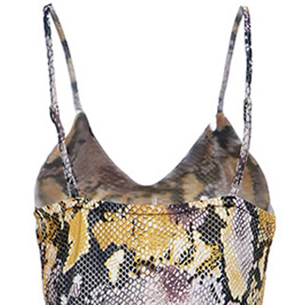 Женское платье со страусиным принтом сексуальное пляжное в стиле ночного клуба с