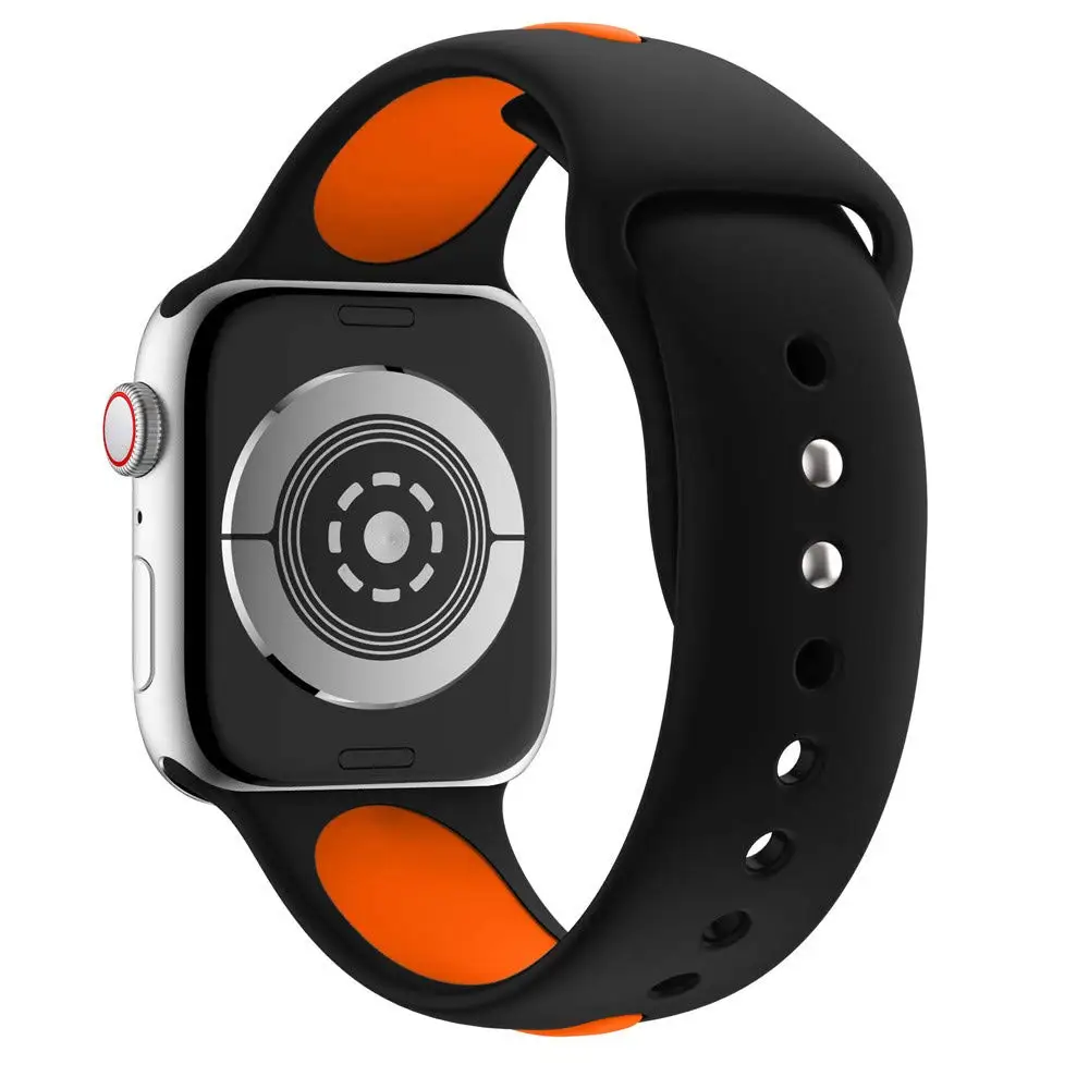 Мягкий силиконовый спортивный ремешок для Apple Watch 38 мм 42 мм 40 мм 44 мм серия 5 4 браслет pulseira Sport loop Band для iWatch 3 2 1