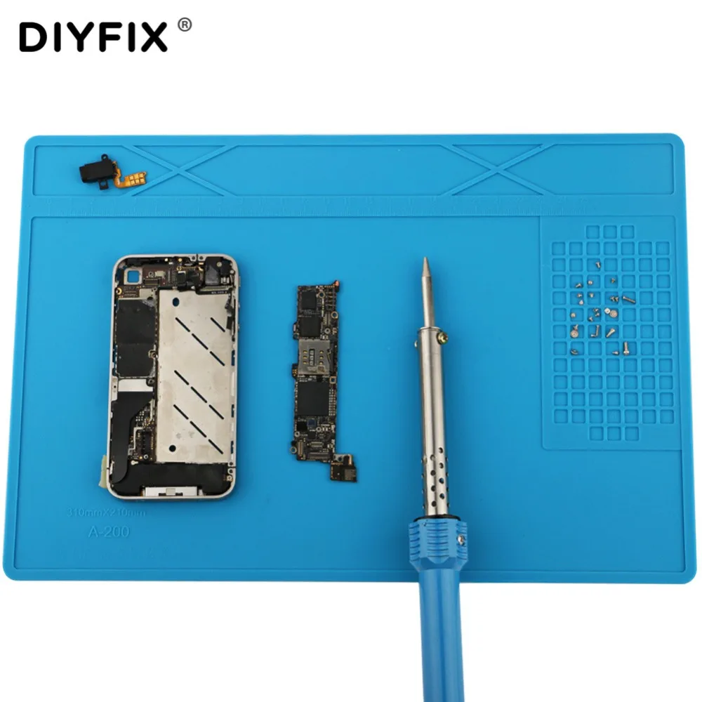 Силиконовый коврик DIYFIX 31x21 см Теплоизоляционный Настольный платформа для
