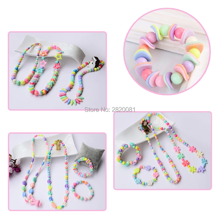 Пластиковые украшения сделай сам бусины-нитки макияж головоломка игрушки для