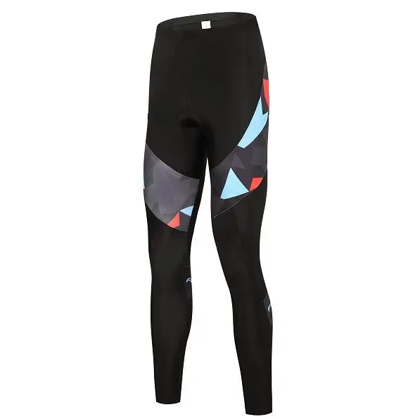 pants 7 Зимние теплые мужские колготки с гелевой подкладкой 9d,, термо флисовые штаны для велоспорта, длинные шорты для бега, спортивные брюки для горного велосипеда - Цвет: pants 7
