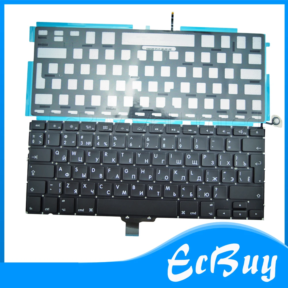 Новая русская клавиатура с подсветкой для Macbook Pro 13 3 дюйма A1278 2009 2014 лет|keyboard