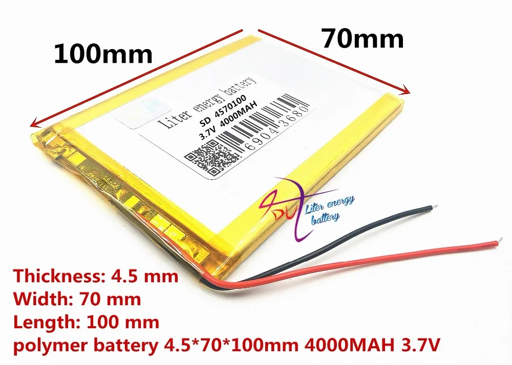 Высокое качество полимерный аккумулятор 4570100 m70 vx545hd песня сша 4000mah батарея