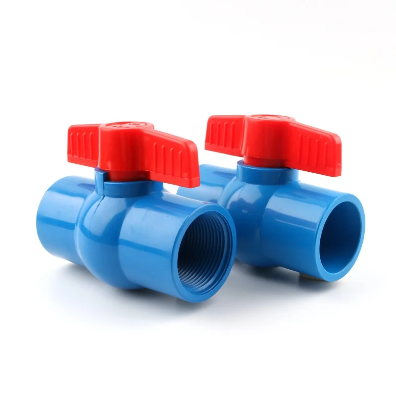 1pc PVC 1 1/2&quot x Thread 50mm to Ball Valve Slip Shut Handle Water Pipe Fittings Plumbing Tube Connector | Дом и сад