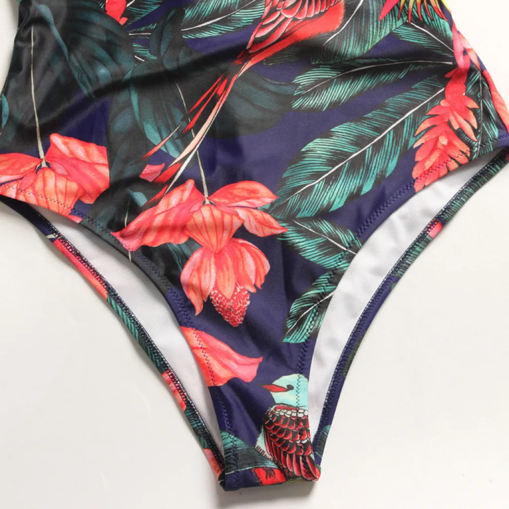 2020 Summer Swimwear Women Bandeau Padded Push Up Off Shoulder Swimsuit Beachwear Bikini Set Bathing Suits Bodysuit Monokini | Спорт и