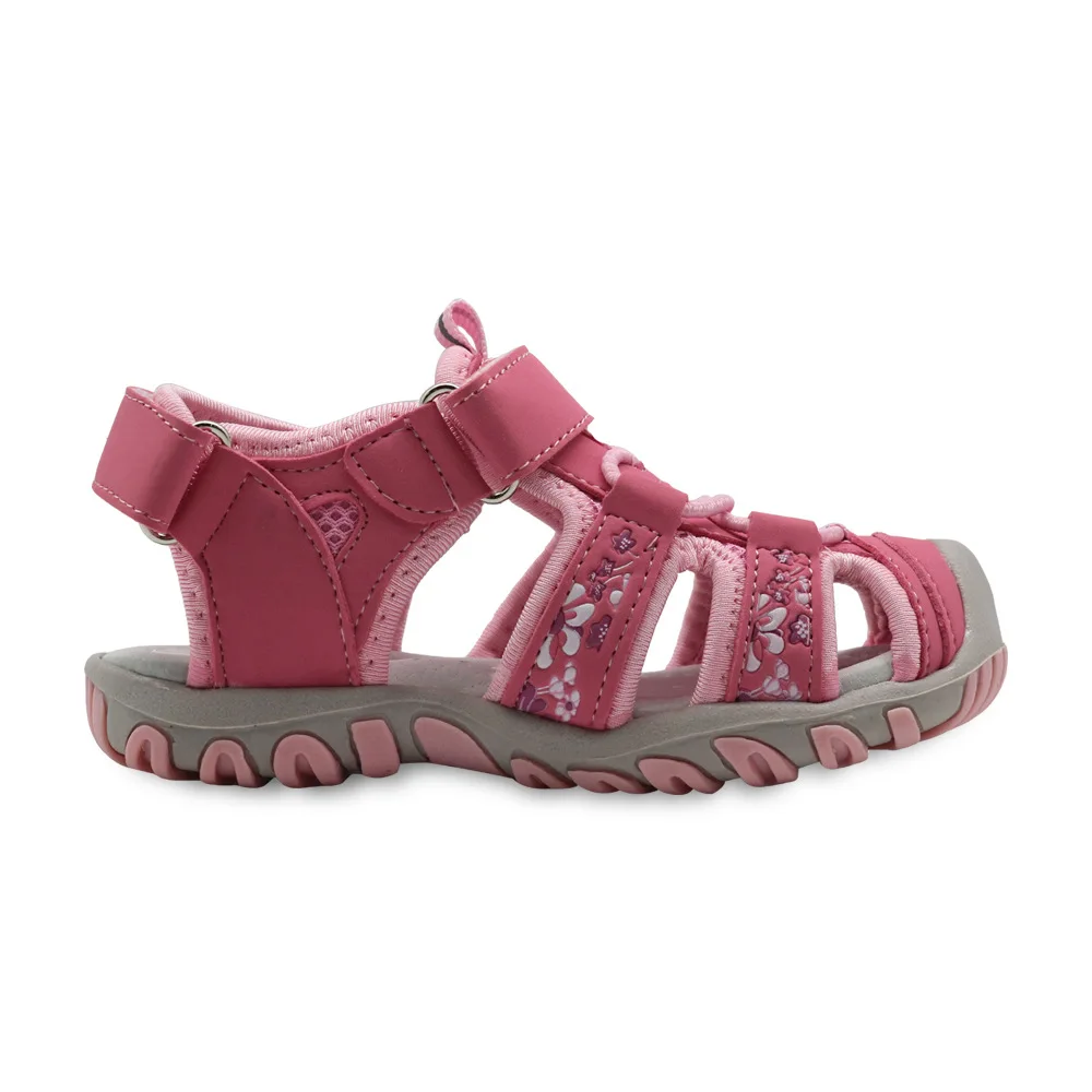 Новинка 2019 спортивные сандалии из искусственной кожи для мальчиков и девочек