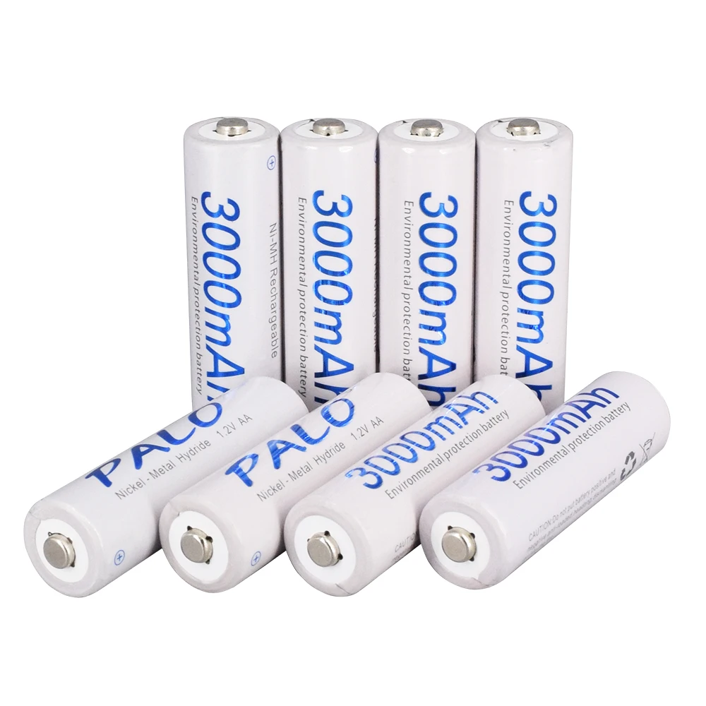 PALO AA Аккумуляторная батарея 1 2 V AA3000mAh Ni MH предварительно Заряженная