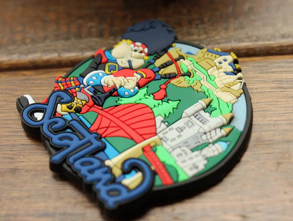 Шотландский туристический сувенир 3D резиновый магнит на холодильник Подарочная