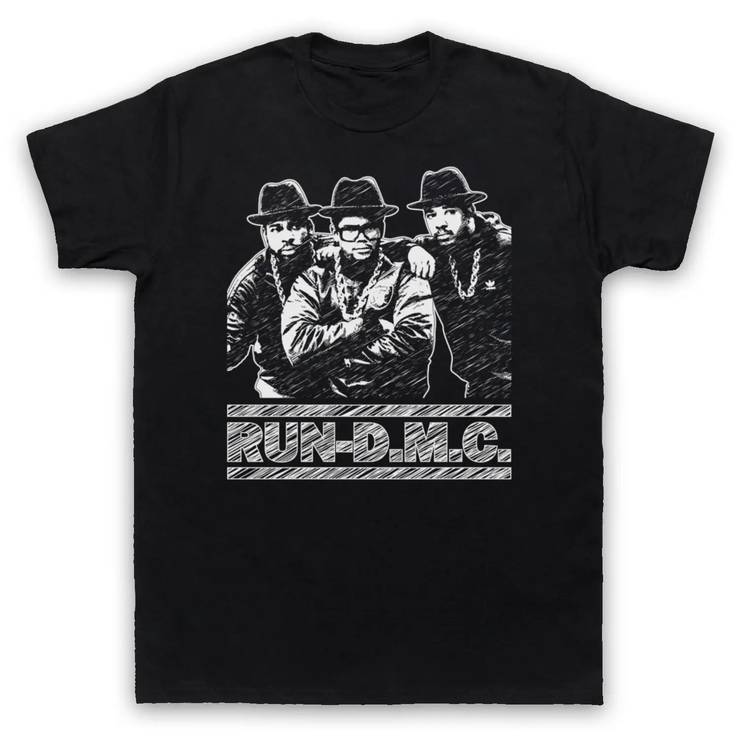 Запуск DMC эскиза неофициального RUN D.M.C. Футболка мужская S Размеры цвета хлопок