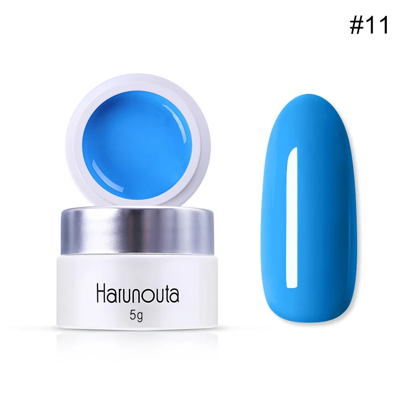 Harunouta-11 Harunouta рисунок металлик Гель-лак для ногтей 3D тиснение Серебряная Золотая линия шелковая точка паук лак для ногтей зеркало для маникюра - Цвет: Harunouta-11