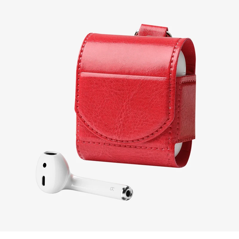 Suntaiho чехол для air pods apple наушников Airpods Apple корпуса кожаный airpod переходник