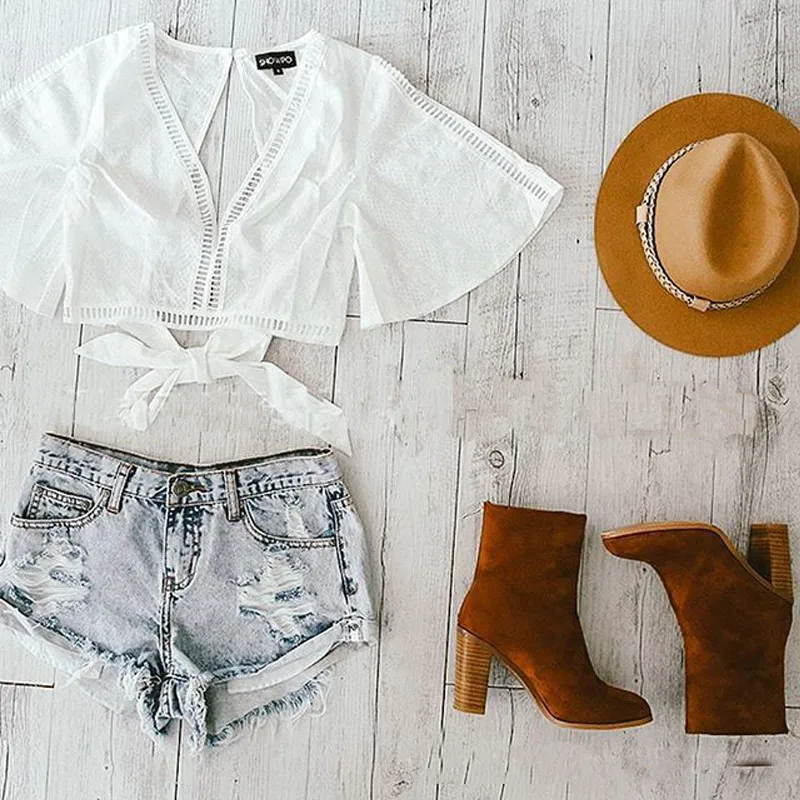 Женский Прозрачный Кружевной укороченный топ с длинными рукавами футболка