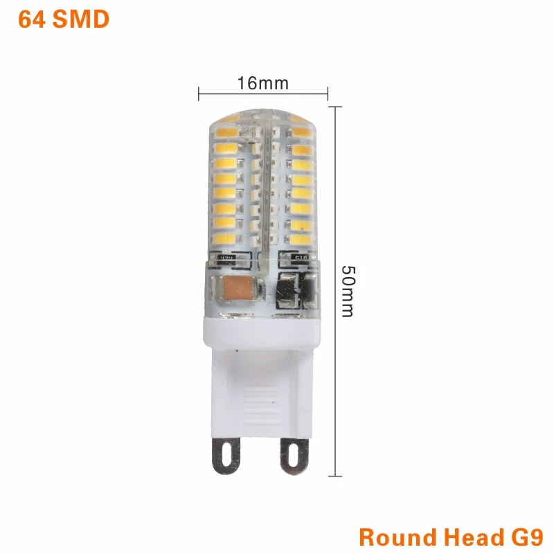 64 LEDs Round G9 светодиодный Лампа 220V 14 Большие размеры 32-48, 64 96 104 светодиодный s COB SMD мини светодиодный G9 лампы светильник Керамика 360 градусов угол луча Светодиодный точечный светильник лампы - Испускаемый цвет: 64 LEDs Round