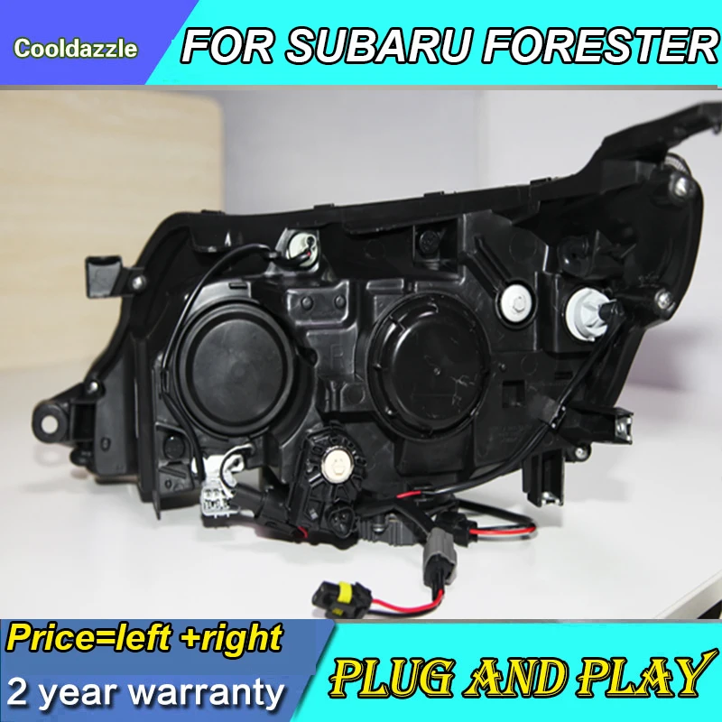 2008 2009 2010 2011 2012 для Subaru Forester Светодиодная лента головная лампа би ксенон проектор Лен фары Дневные ходовые огни