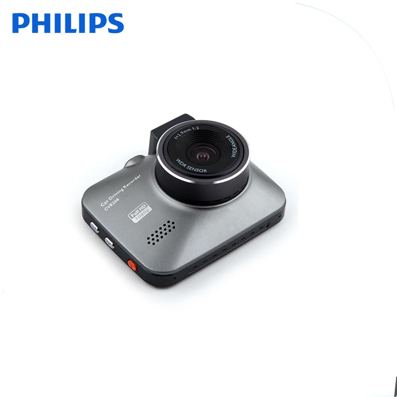 Автомобильный видеорегистратор Philips, Wi-Fi, g-сенсор, DVR камера, Full HD, видео рекордер с 1080 P, широкий угол, реальный Велоспорт, запись, каркордер