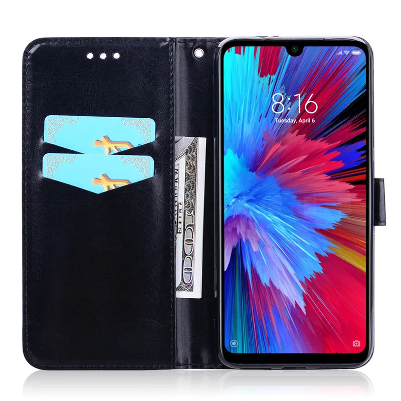 Чехол-книжка для Xiaomi Redmi Note 7, цветной кожаный чехол-книжка для Xiaomi Redmi Note 7, чехол-книжка с подставкой, чехол для телефона для Redmi Note 7