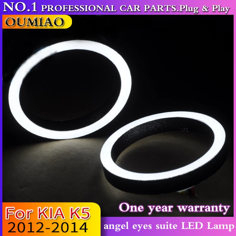

Auto Styling LED Koplamp Angel Eyes Onderdelen For KIA K5 2012 2014 Koreaanse LED angel eyes suite LED Lamp Accessoires