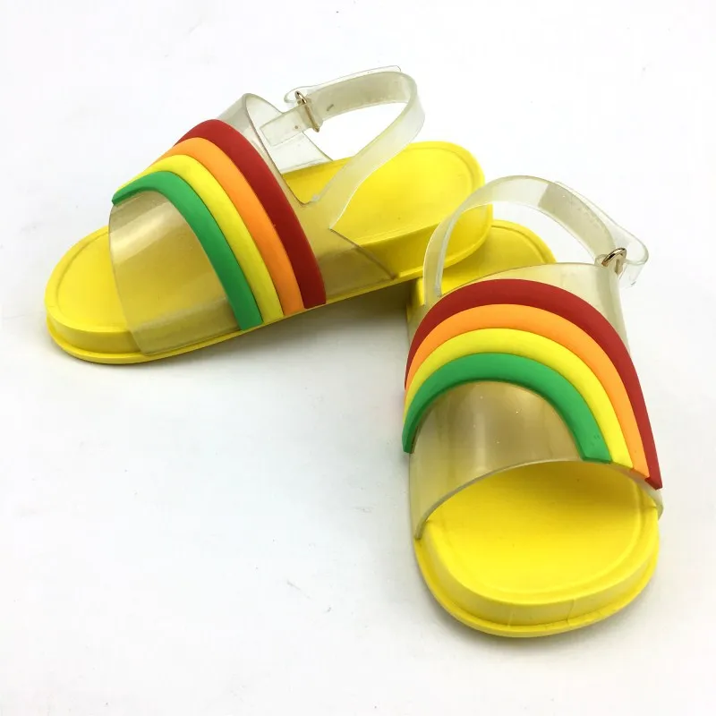 Весной и летом high end юбка радужных цветов для девочек цветная вспышка с маленьких