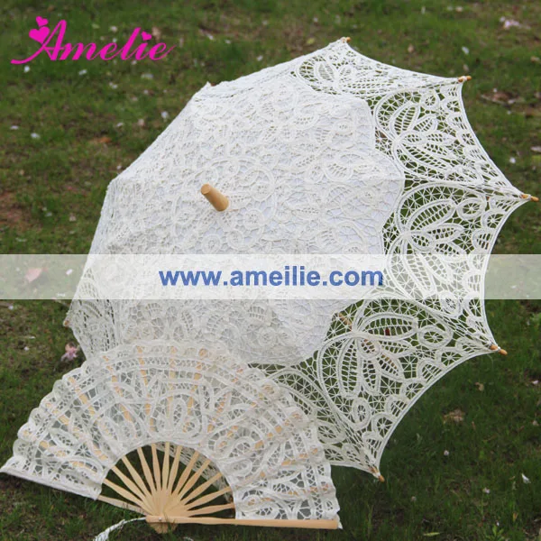 Бесплатная доставка 3 комплекта кружевных зонтов и вентиляторов из бэттенберга