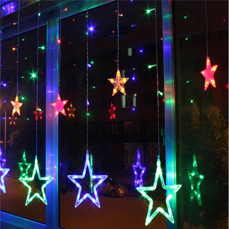Наружная светодиодная гирлянда теплый белый Adornos Navidad Natal Decoracion Kerst 12 лампа Рождественские украшения для домашнего освещения
