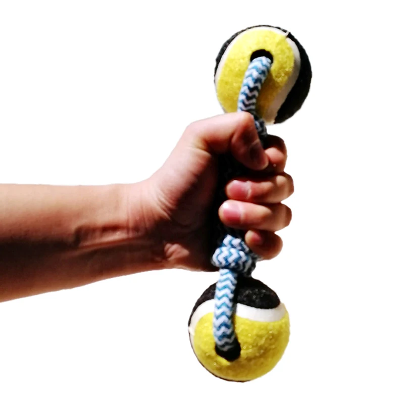 Хлопковые повязки с узлом игрушка для собаки мяч больших собак домашних животных