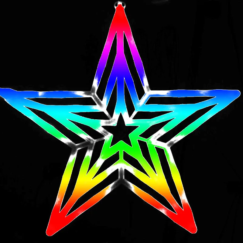 Светодиодная подвесная гирлянда в форме звезды Рождественский