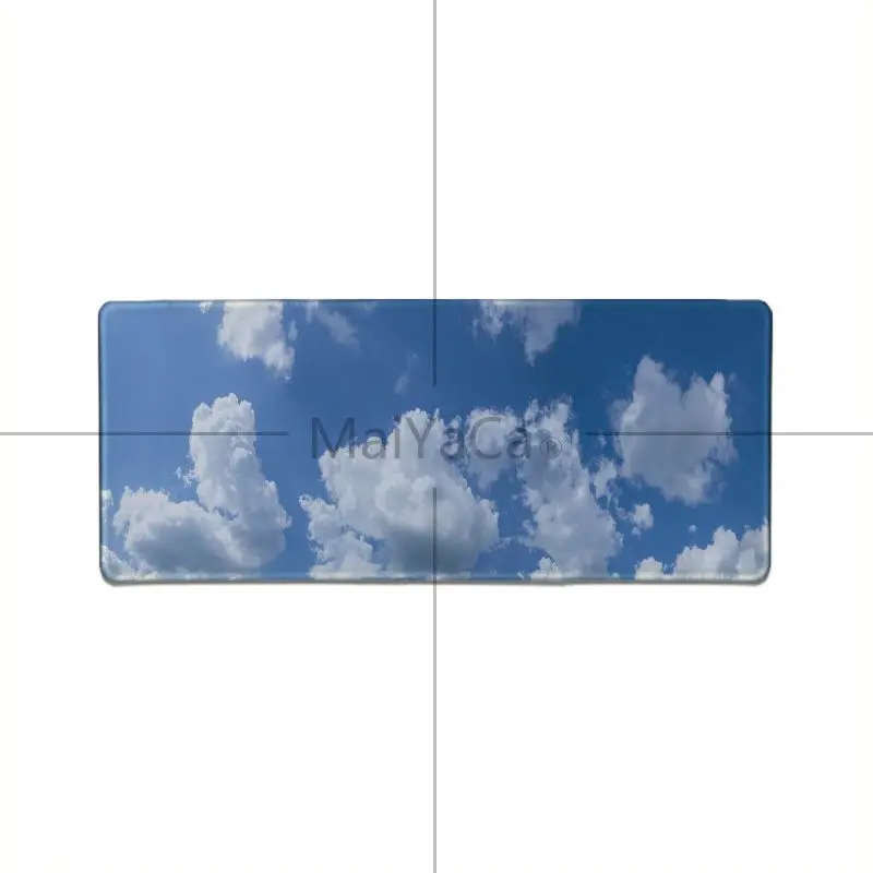 

Maiyaca Cool New Blue sky and white clouds Rubber Mouse Durable Desktop Mousepad Wholesale Gamer Speed Pads gaming mouse pad