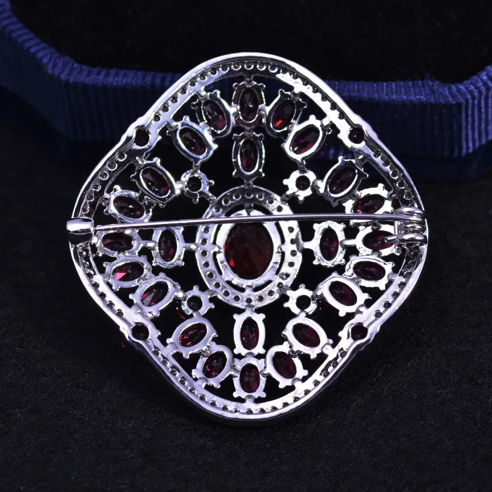 Потрясающие подражали венисы большой площади корсаж брошь Серебряный тон