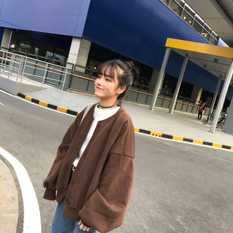 Женские толстовки в Корейском стиле, желтый Топ harajuku с капюшоном, зимняя одежда, женская одежда с длинным рукавом, одежда негабаритных размеров kawaii