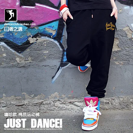 2014 New fashion Brand Hip hop trouser dance wear sweatpants ds costume loose casual cotton solid color black harem pants | Женская