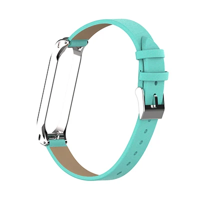 Green Hangrui mi Band 4 браслет из натуральной кожи ремешок для Xiaomi mi Band 4 3 фитнес-трекер красочные браслеты mi Band 4 mi Band 3 - Цвет: Green