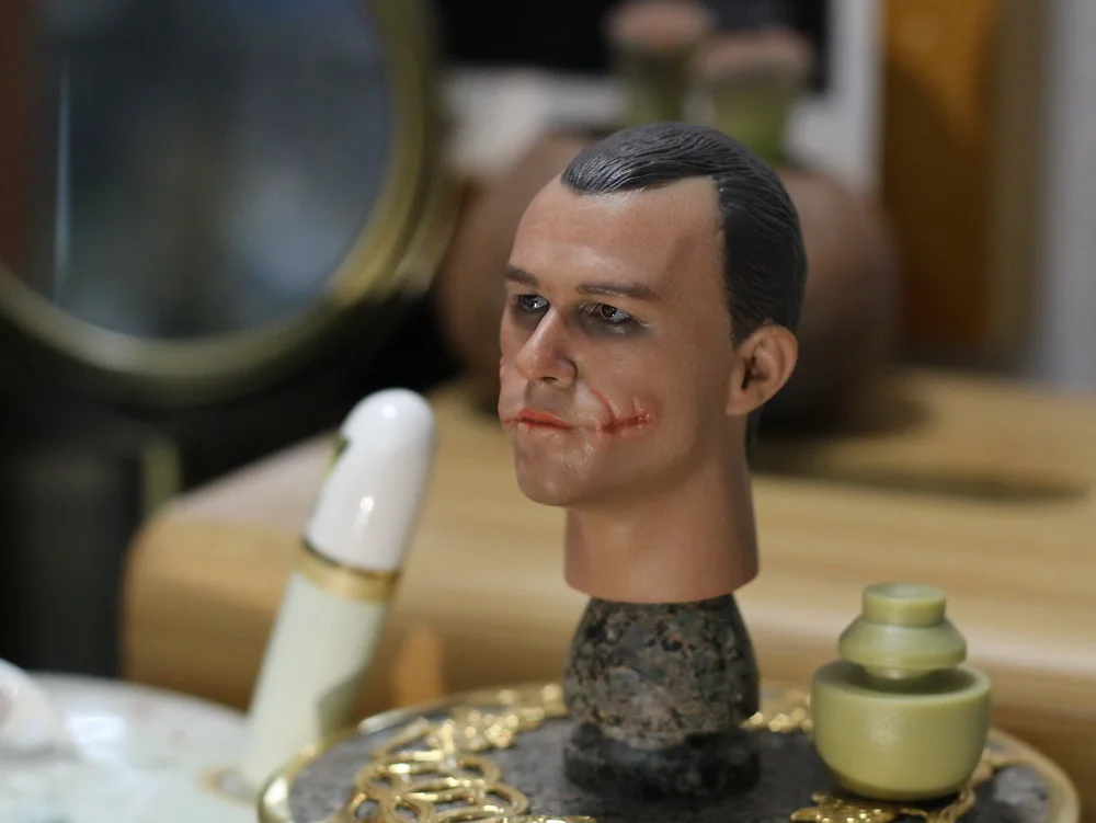 Estartek 1/6 Хит Леджер полицейский Джокер голова Лепка для 12 дюймов Фигурка DIY