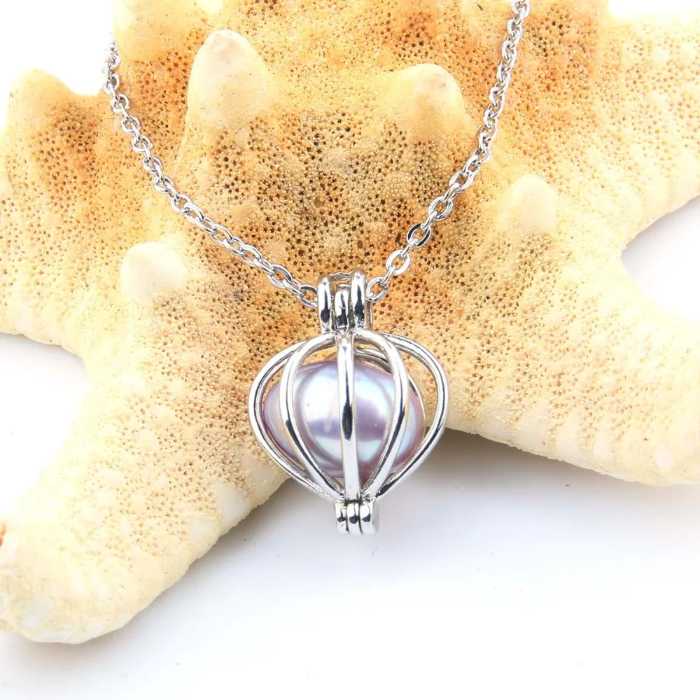 Перламутровые устрицы с рисом 7-8 мм Love Wish настоящий пресноводный жемчуг и Nacklace набор(цепь 55 см