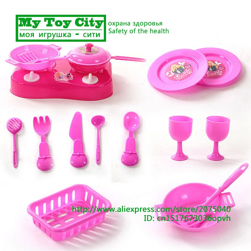Девушки игрушки играть пластиковой посуды кухня игрушка установить | Игрушки и
