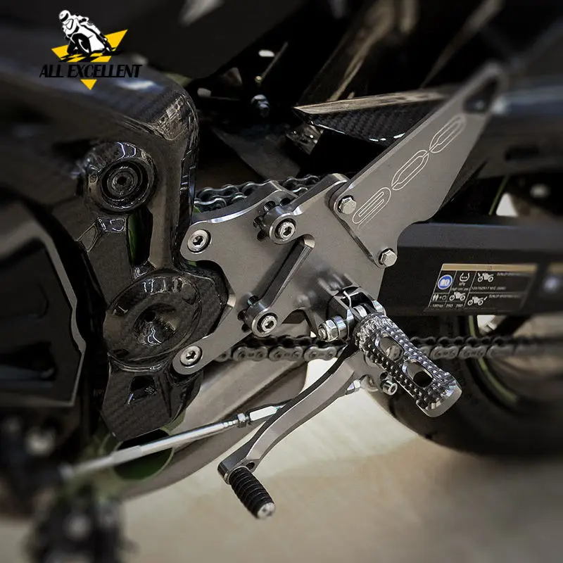 Серый мотоцикл Регулируемая педаль для ног KAWASAKI Z900 2017 2018 модификация мотоцикла