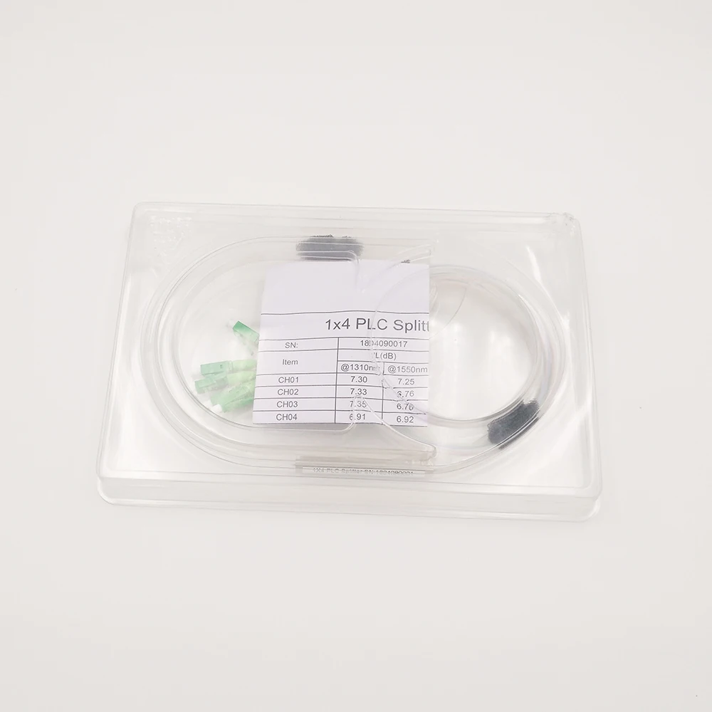 

Free Shipping 10pcs/lot 0.9mm SM Mini Steel Tube 1x4 Blockless LC/APC Fiber Optic PLC Splitter