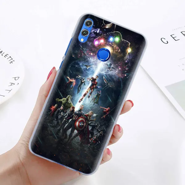 12 Чехол для телефона Marvel Мстители супер герои для huawei Honor 8X 8A Pro 8C 8S 9 10 Lite 20i Honor Play Y7 Y9 чехол - Цвет: 12