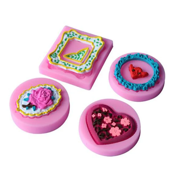 Ограниченная по времени винтажная рамка Цветок Любовь Сердце Форма сахарный