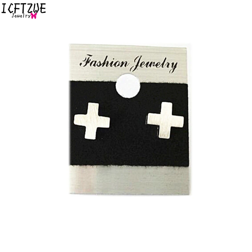 Популярные Винтажные серьги из нержавеющей стали золотого и серебряного цвета