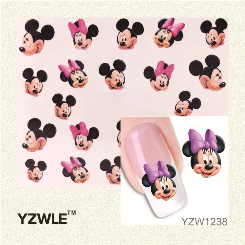 YZWLE Горячие Продажа 1 Лист Переноса Воды Nail Art Наклейки Наклейка Элегантный
