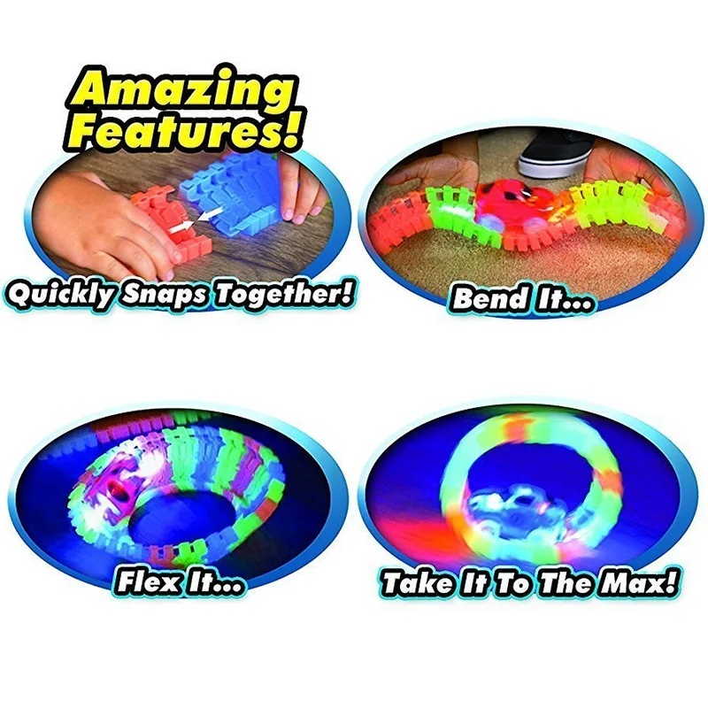 DIY поворотный стол подъемные аксессуары чудесное светящееся волшебное гоночный