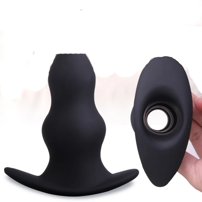 Полые силиконовые эротические игрушки для мужчин и женщин Анальная пробка
