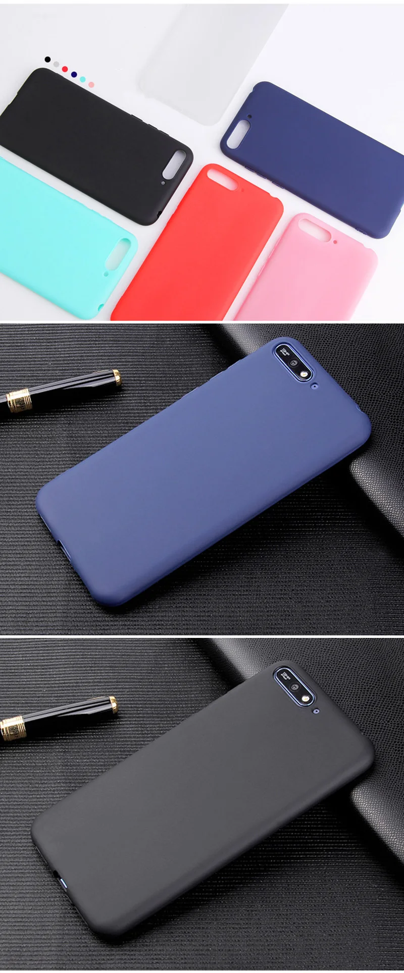 Мягкий матовый чехол для huawei P30 Lite Pro P20 Lite, чистый цвет, Прозрачный чехол для Honor 20 Honor 8A 8C 8S 7C Nova 3 Honor 10 Lite, чехол